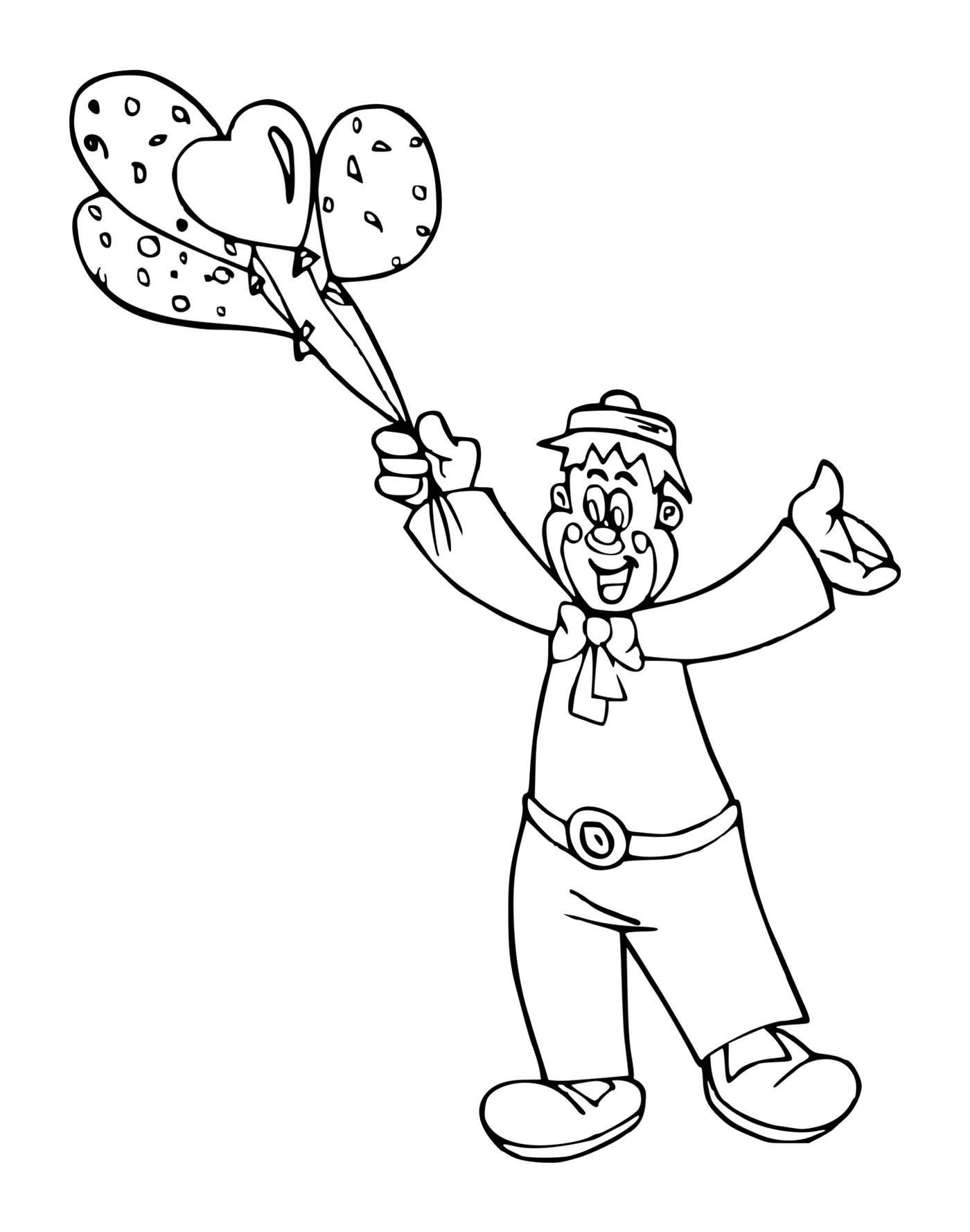  Clownesque balloon seller 