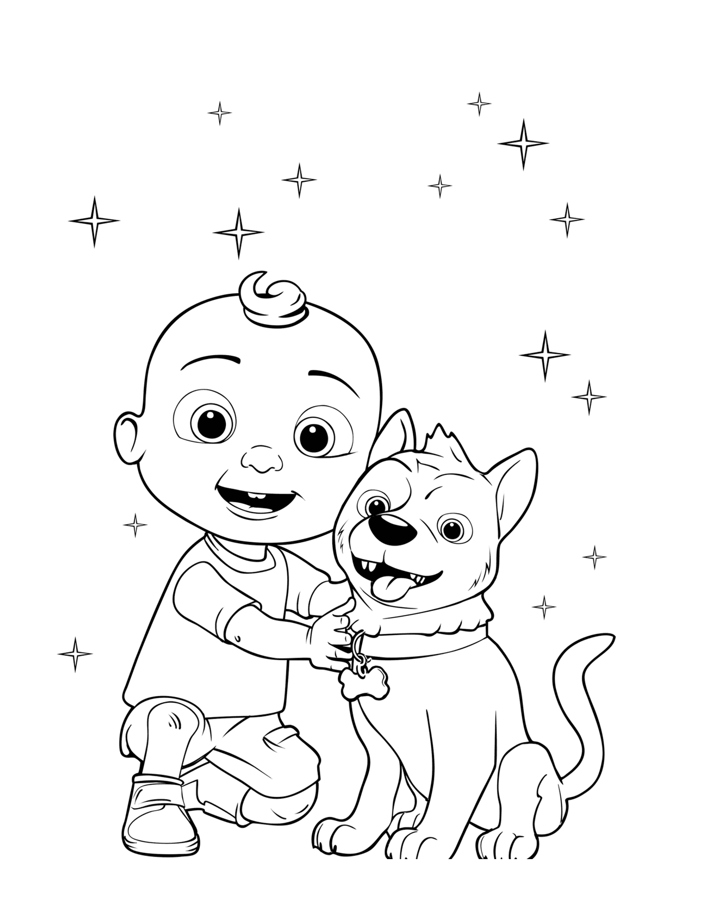  Baby Jay JJ from CoComelon and his dog Bingo 