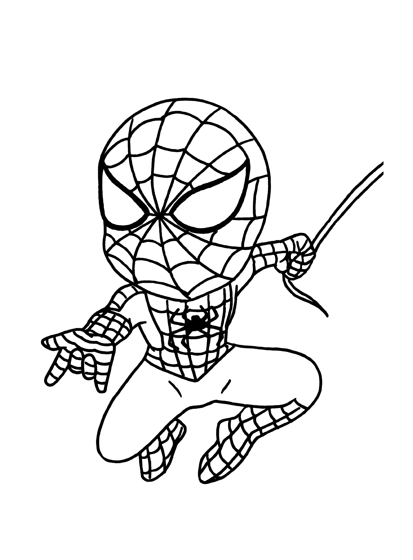  Figura miniatura de color Spider-Man 