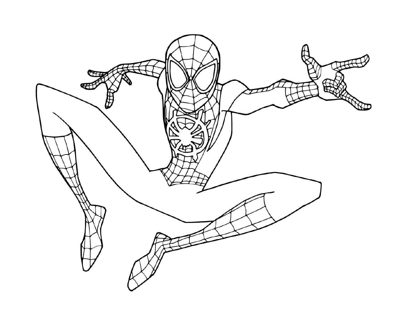  Giovane Spider-Man colorato 