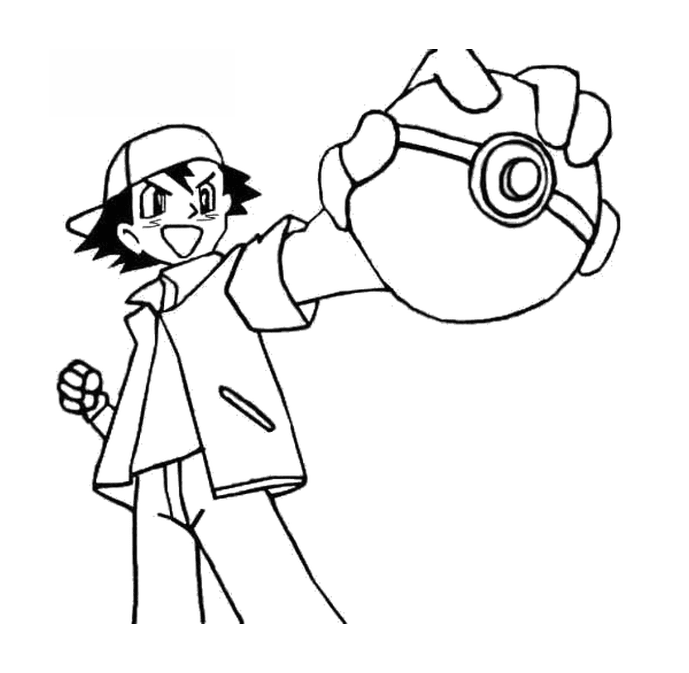  Pokémon Ash with a Pokéball 