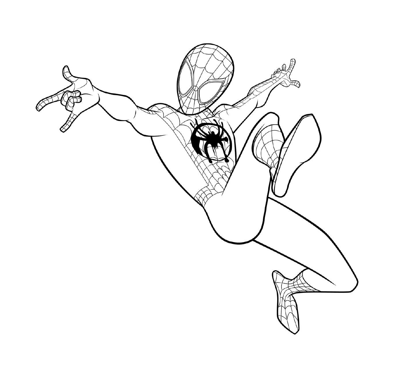 Spider-Man Miglia Morales a colore 