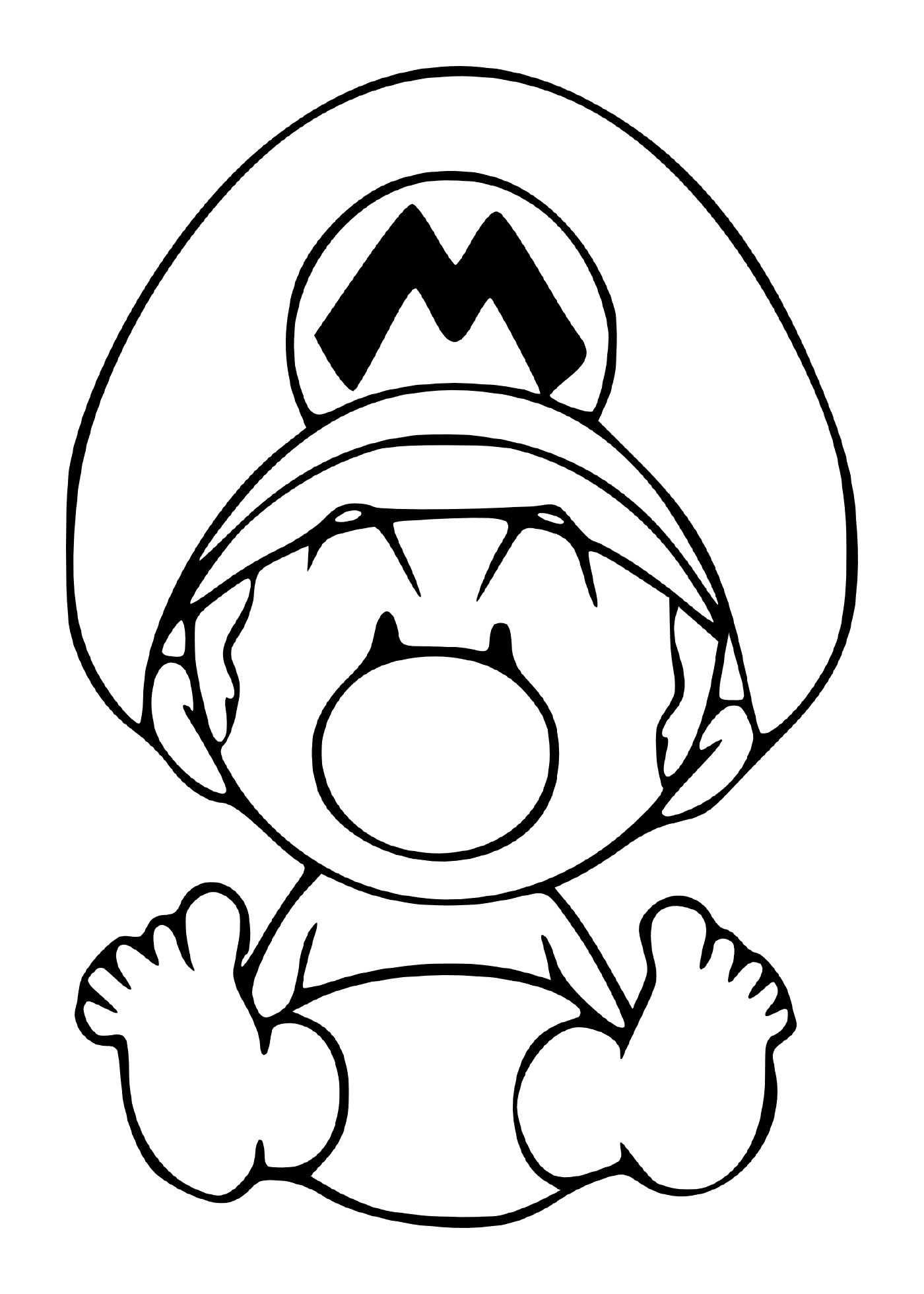  Baby Mario to color 
