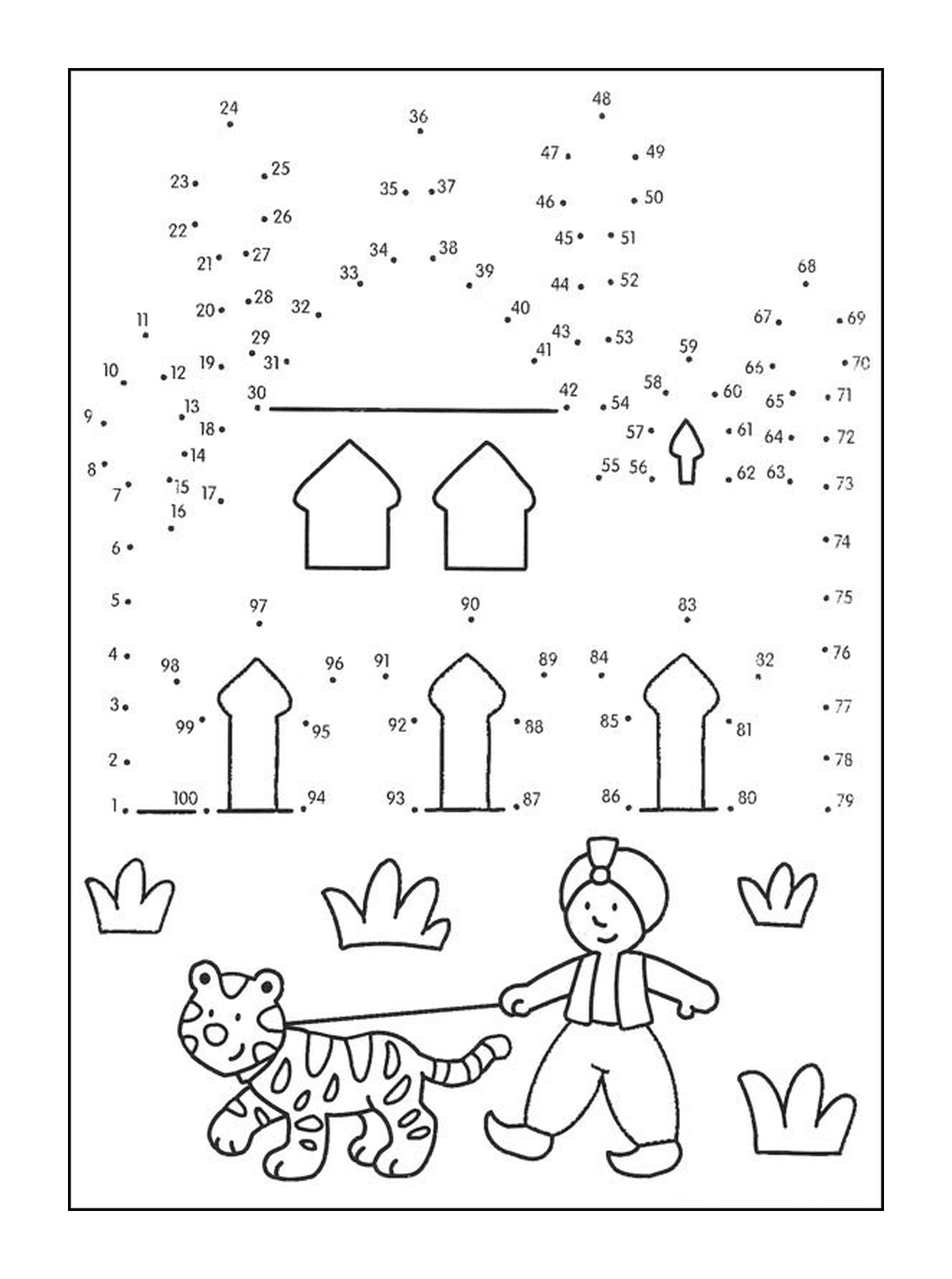  Worksheet to connect with a girl and a cat 