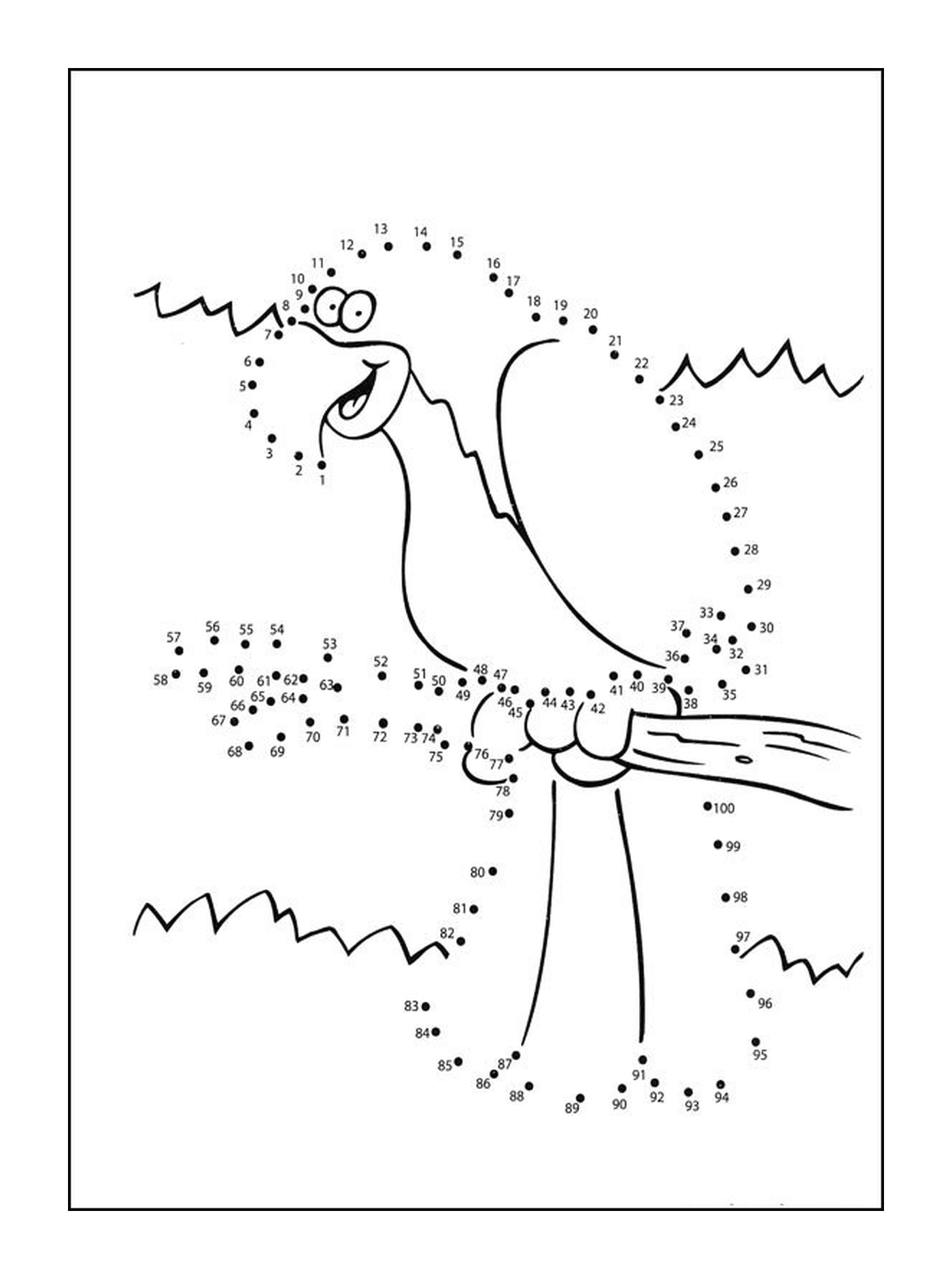  Птица с открытым клювом 