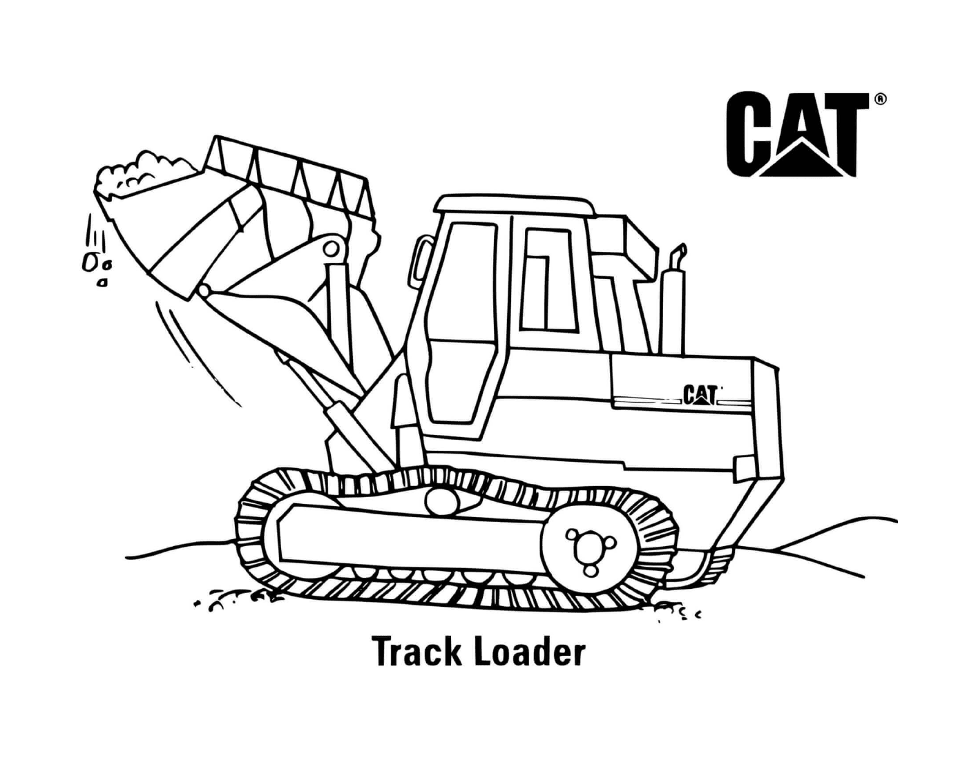  Track loader used on a construction site 
