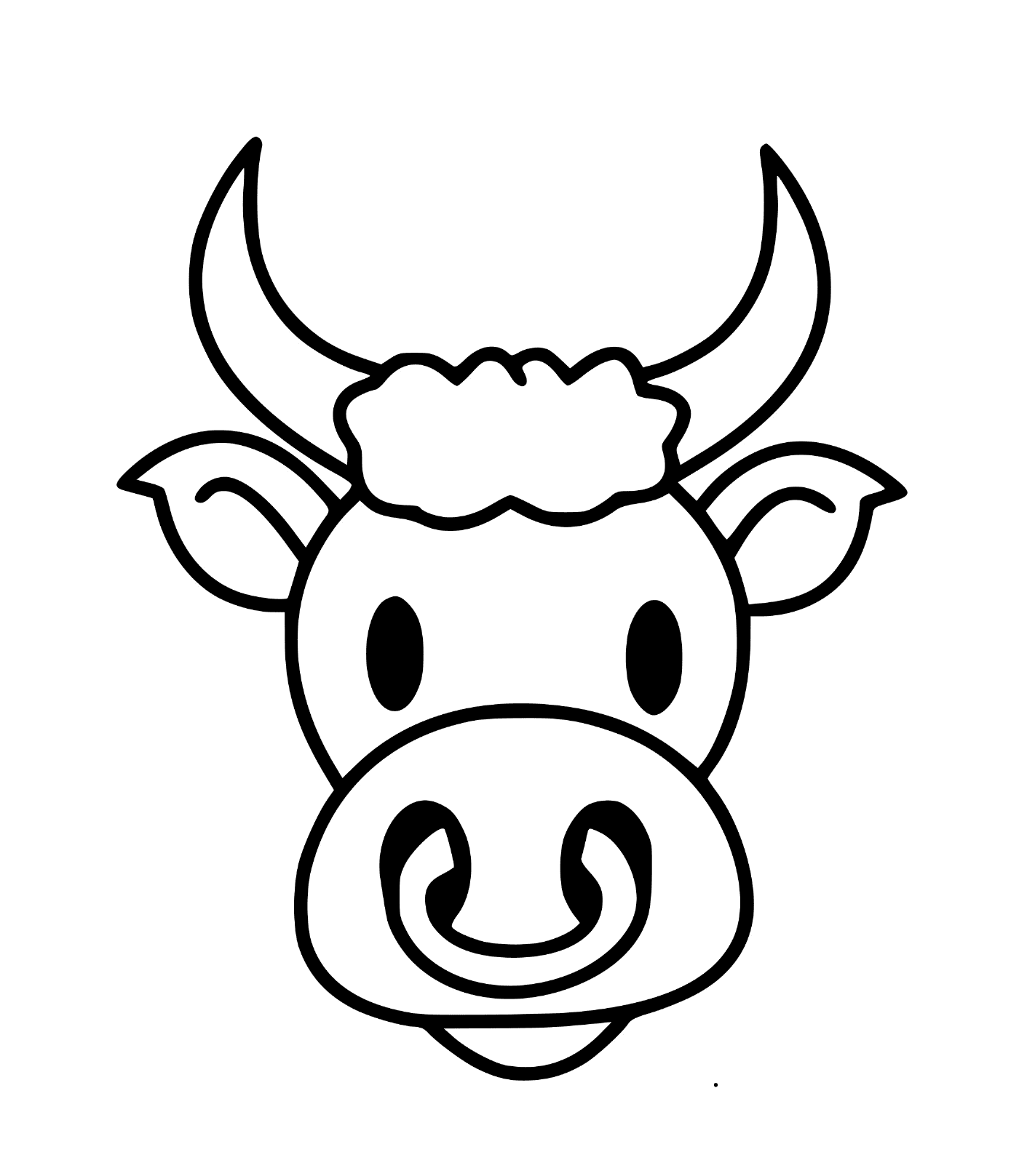 Cabeza de toro sonriente 