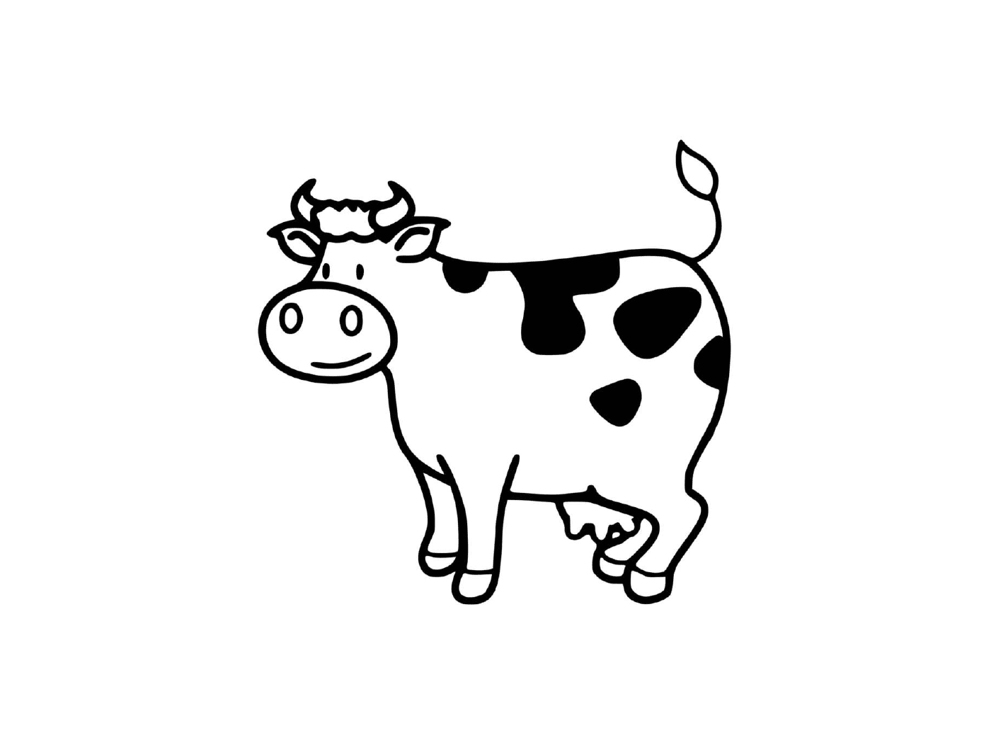  Granja de animales, vaca 