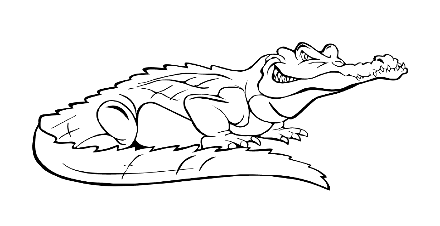 A crocodile from the EE comic book