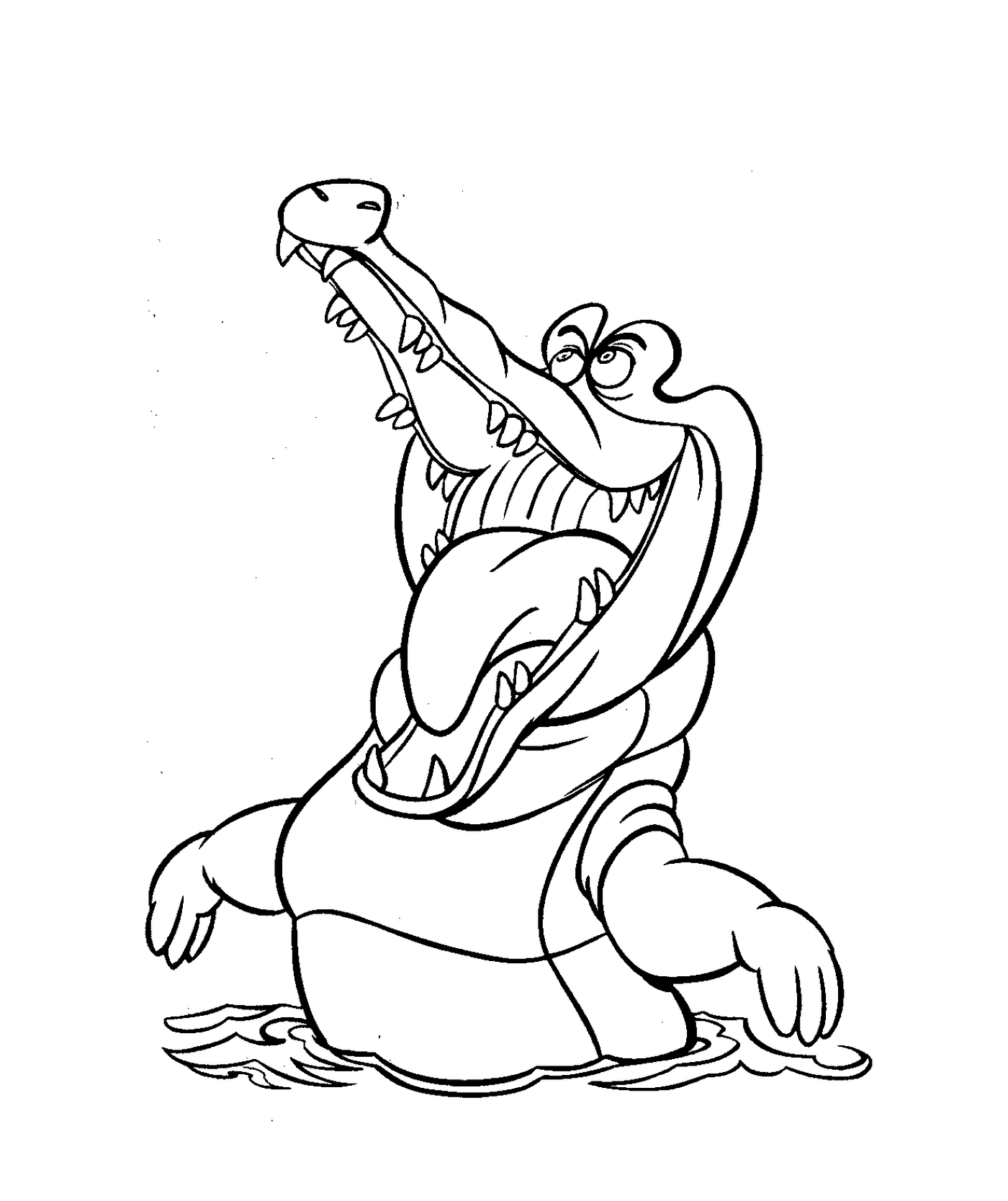  A crocodile by Peter Pan, the Disney characters for children 