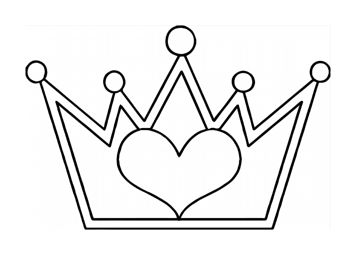  Una corona con un cuore 