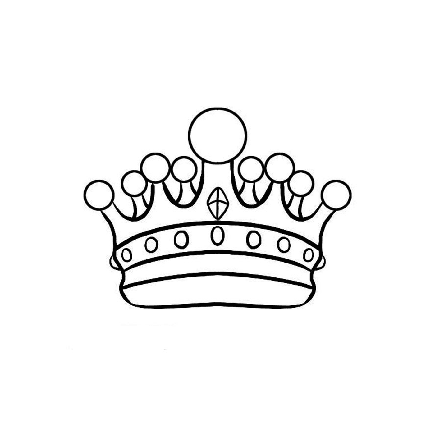  Una corona su sfondo bianco 