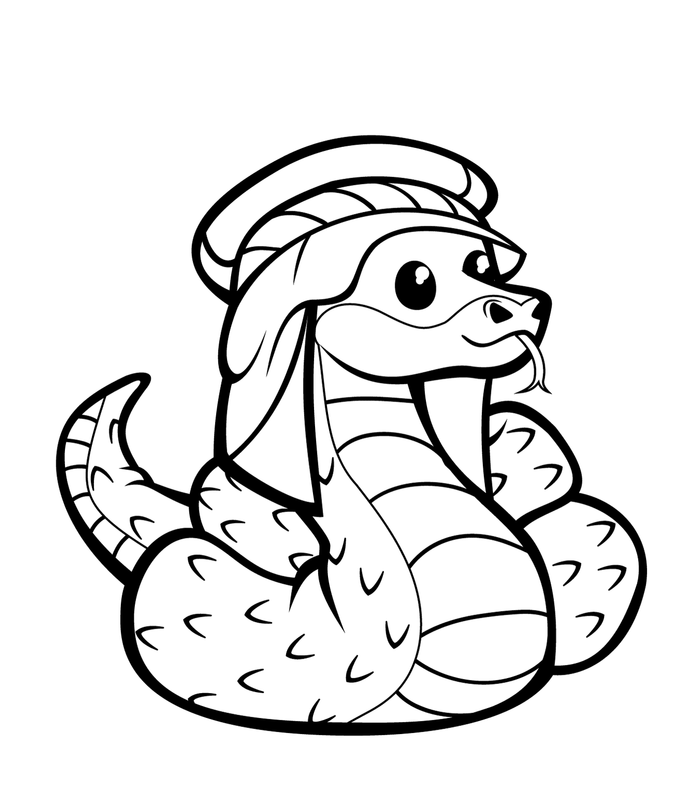  A snake wearing a hat 
