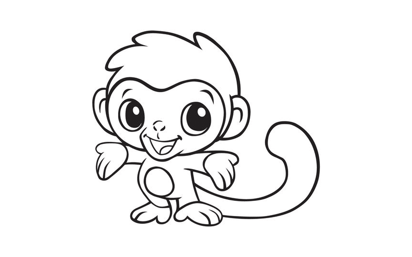  A cute monkey 