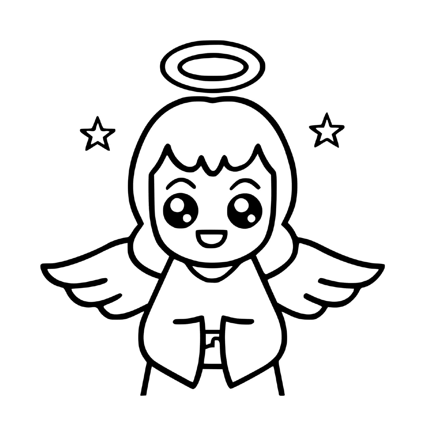  Un ángel con un halo 
