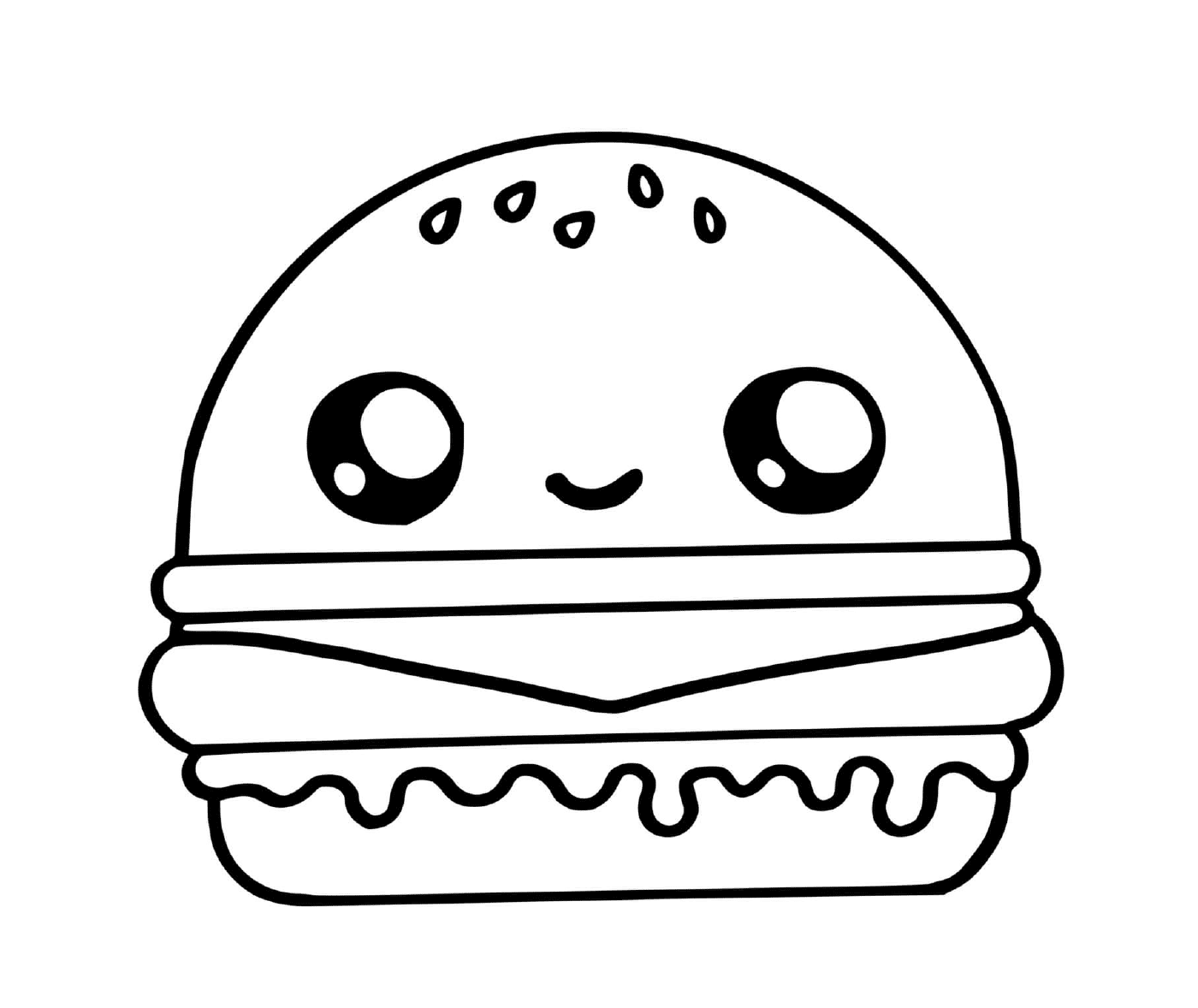  Un hamburger 