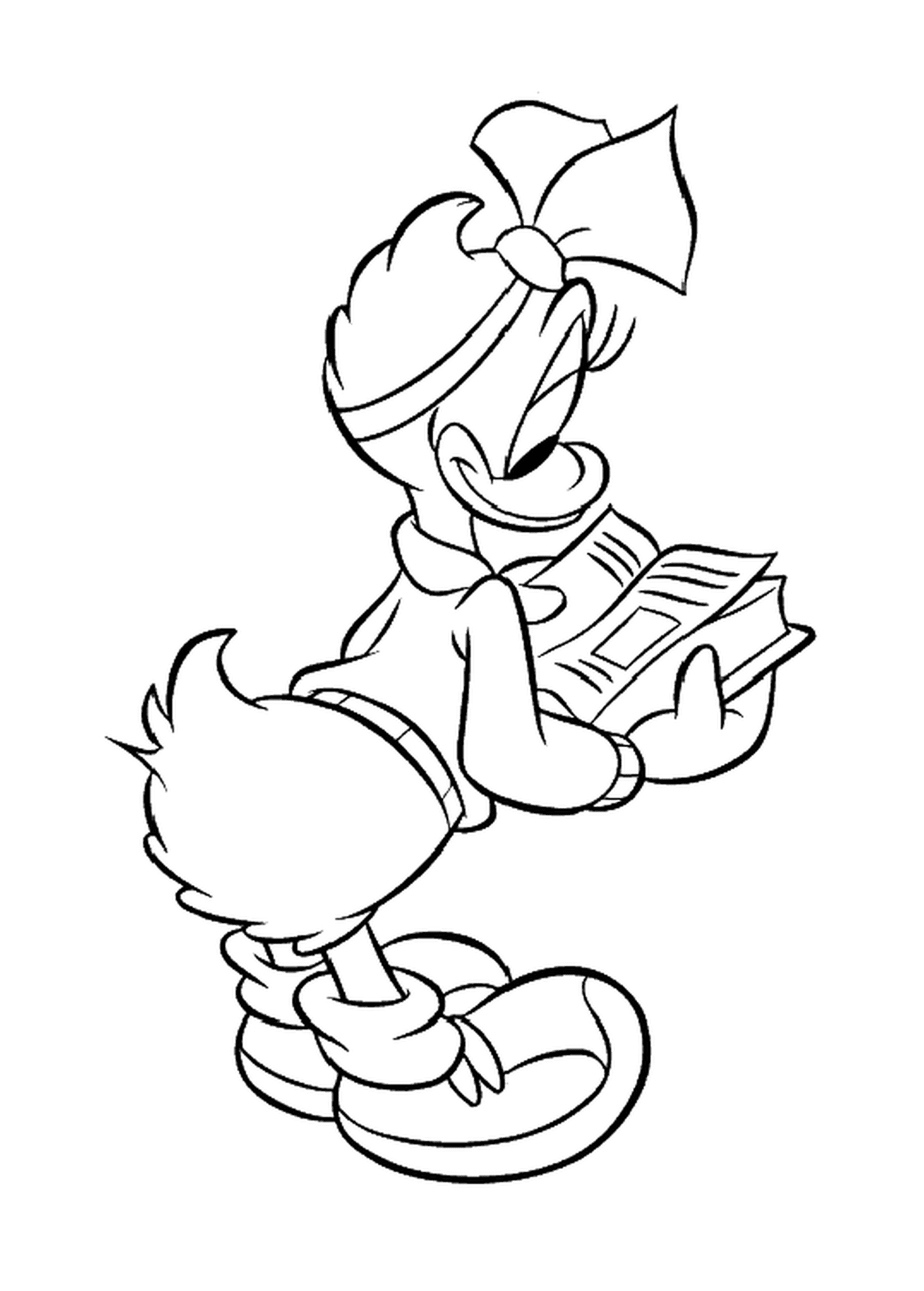  Daisy reads a Disney Book 