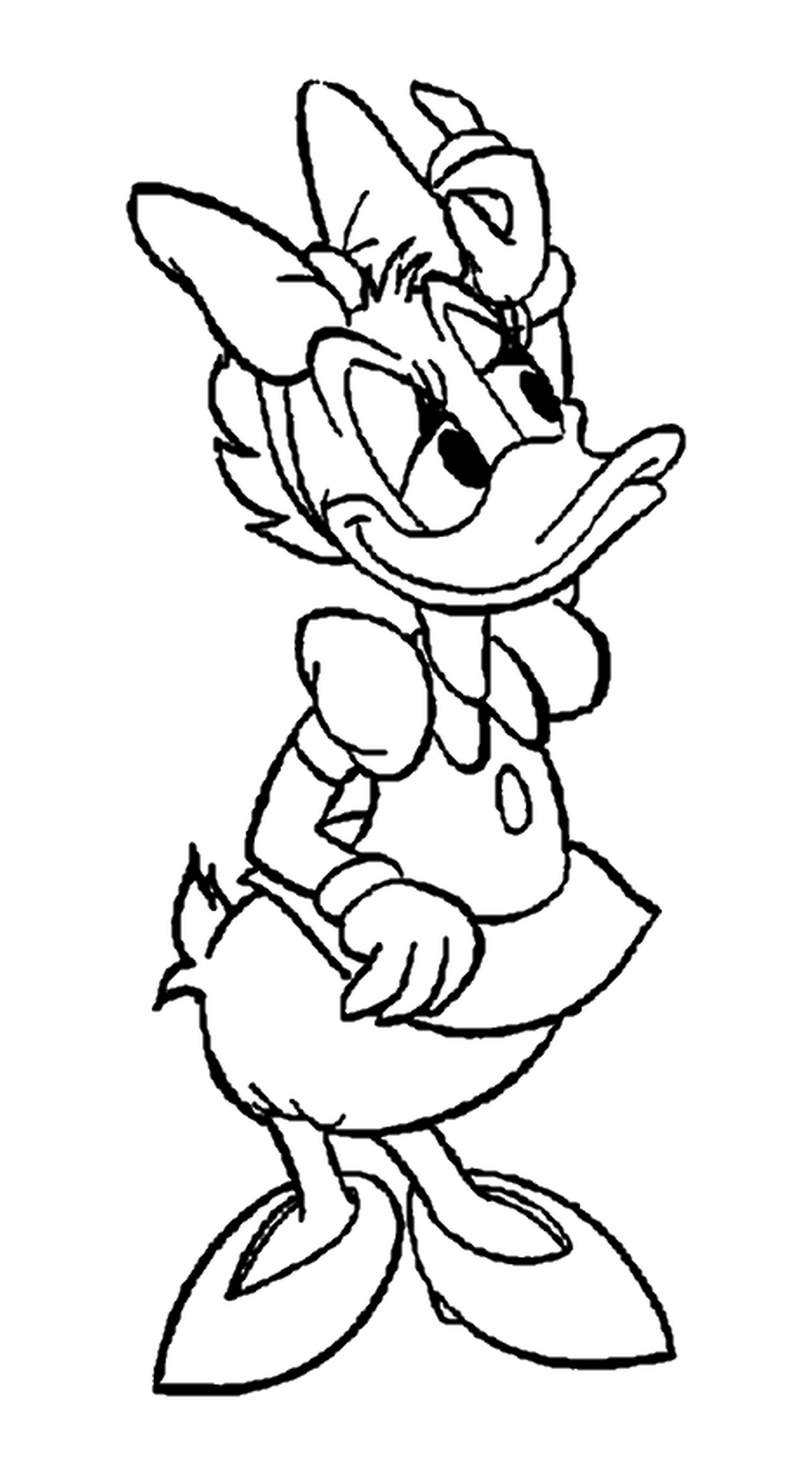  Donald Duck im Disney Kleid 