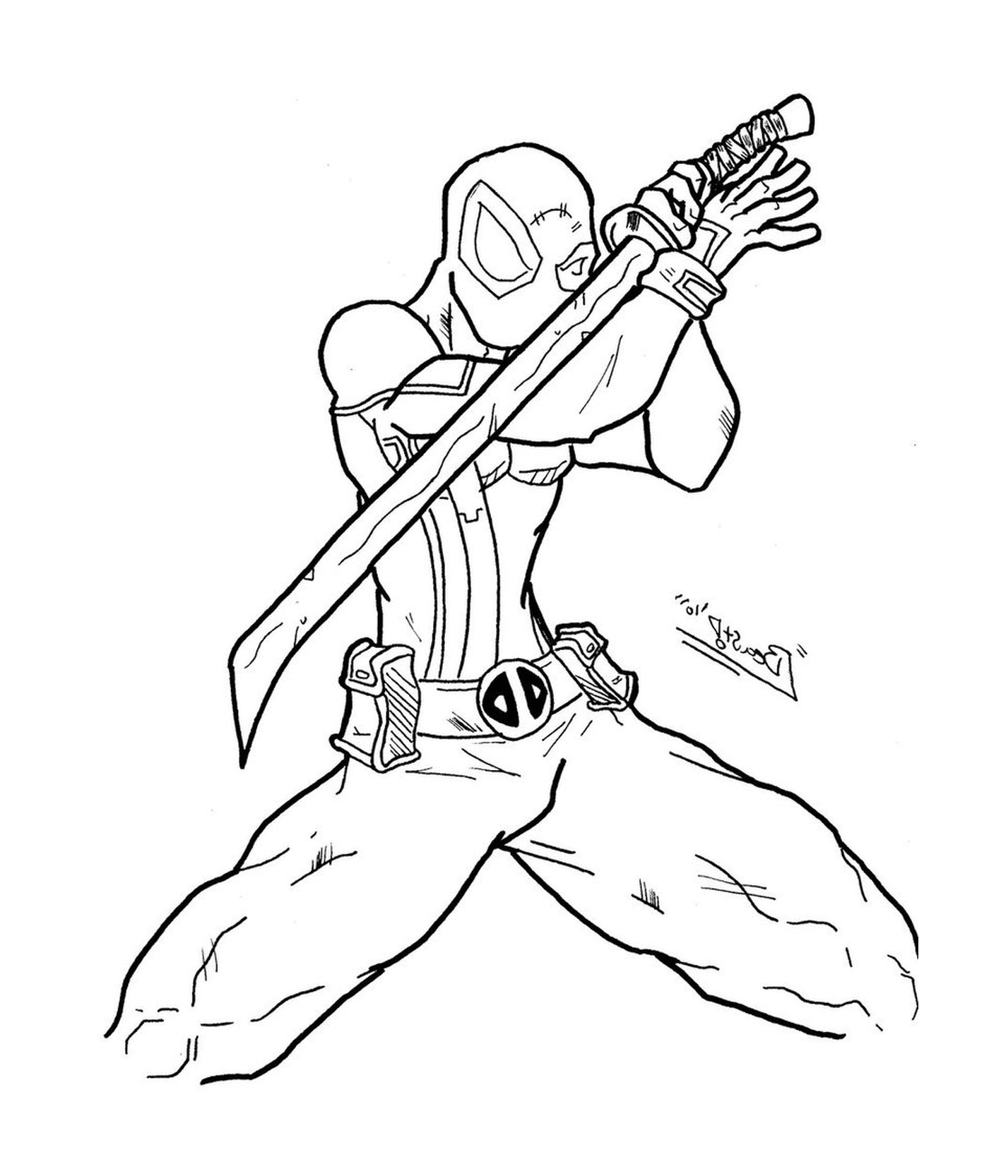  Deadpool disfrazado de ninja 