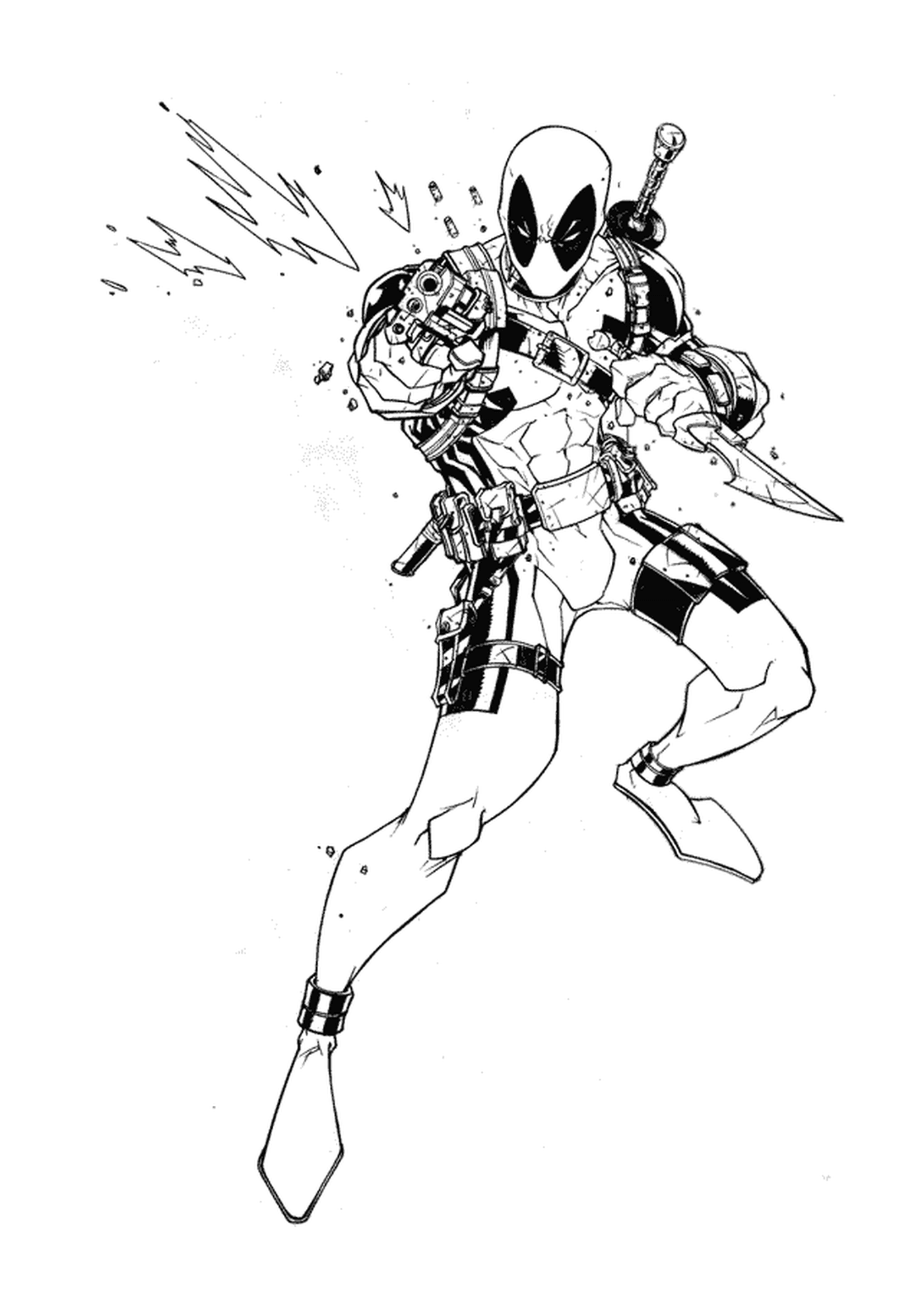  Deadpool con una espada 