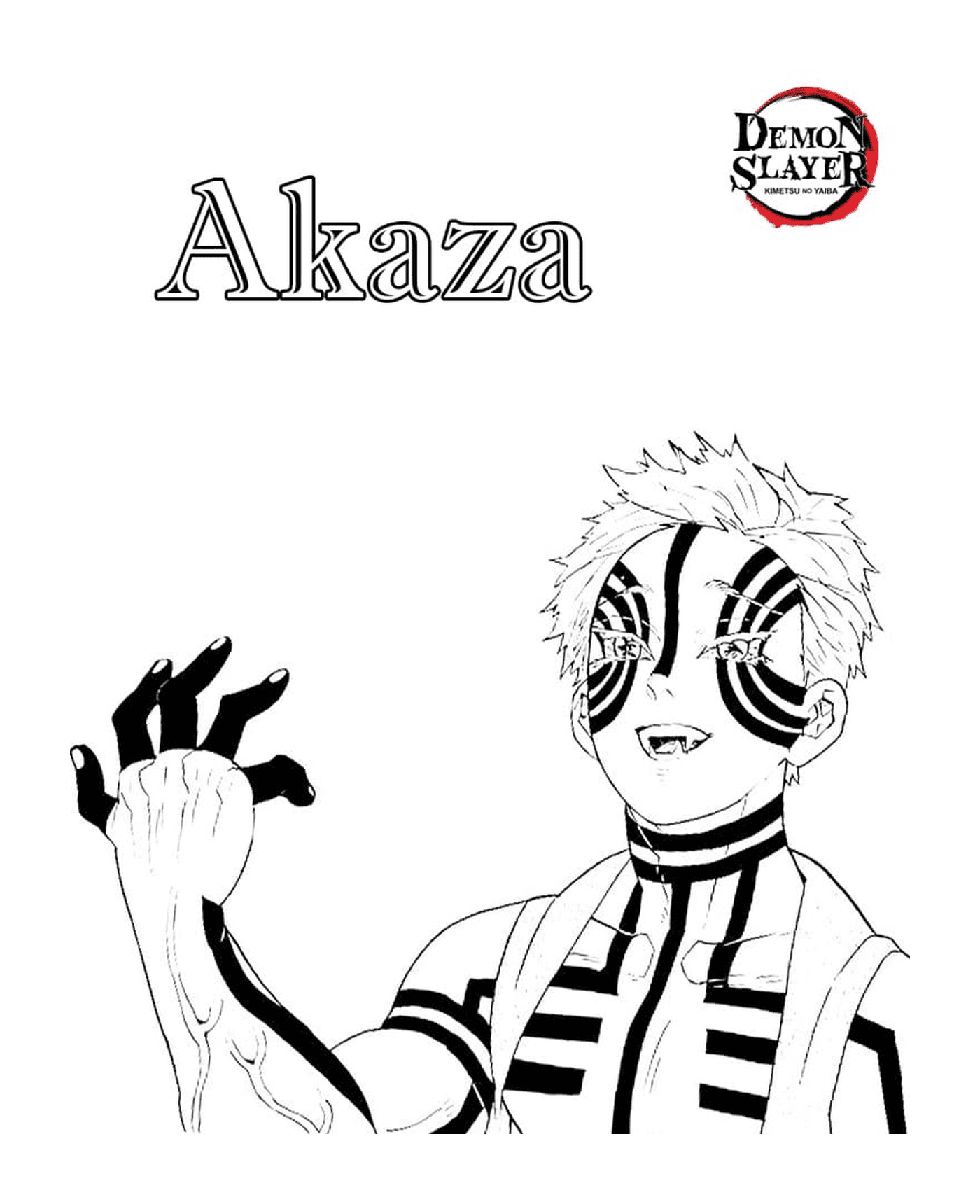  Akaza of the anime Demon Slayer 