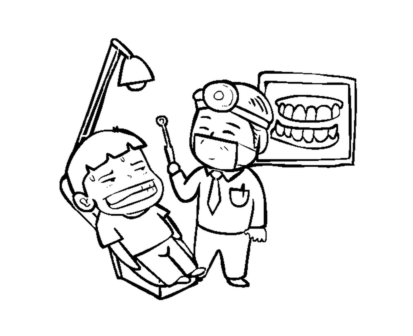  Ein Kind beim Zahnarzt 
