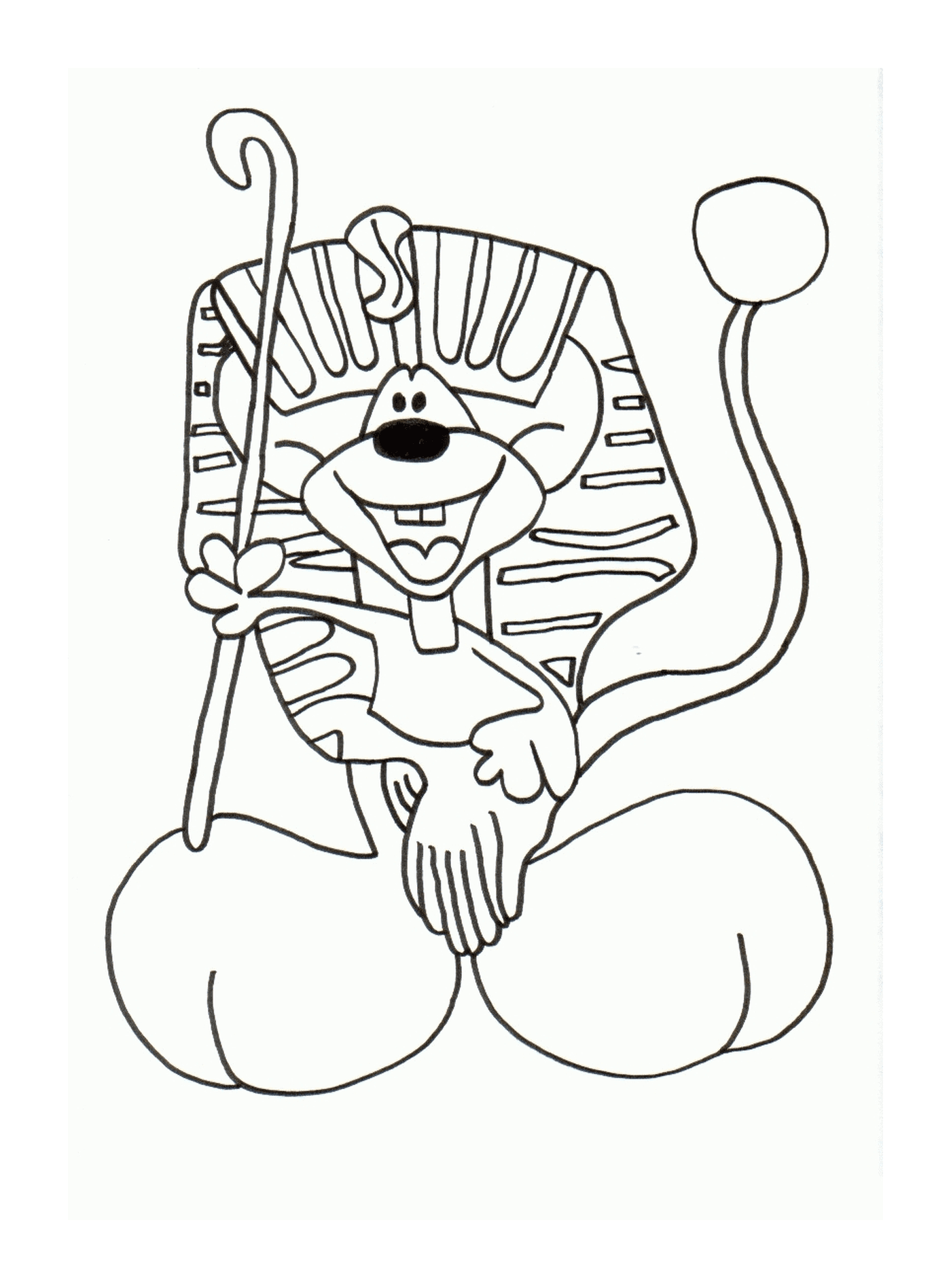  A cat disguised as a pharaoh 