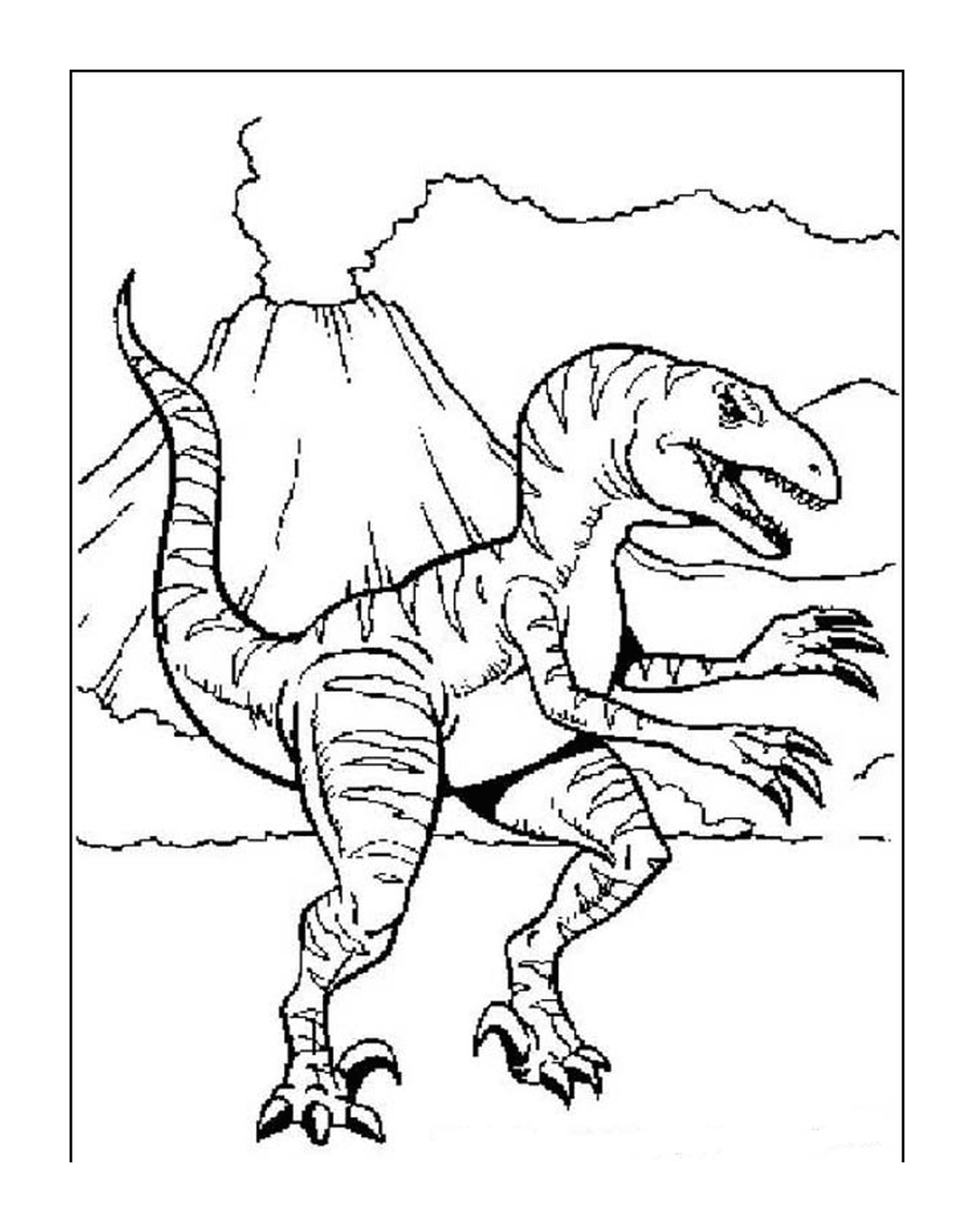  Dinosauro adulto con maestosa postura 