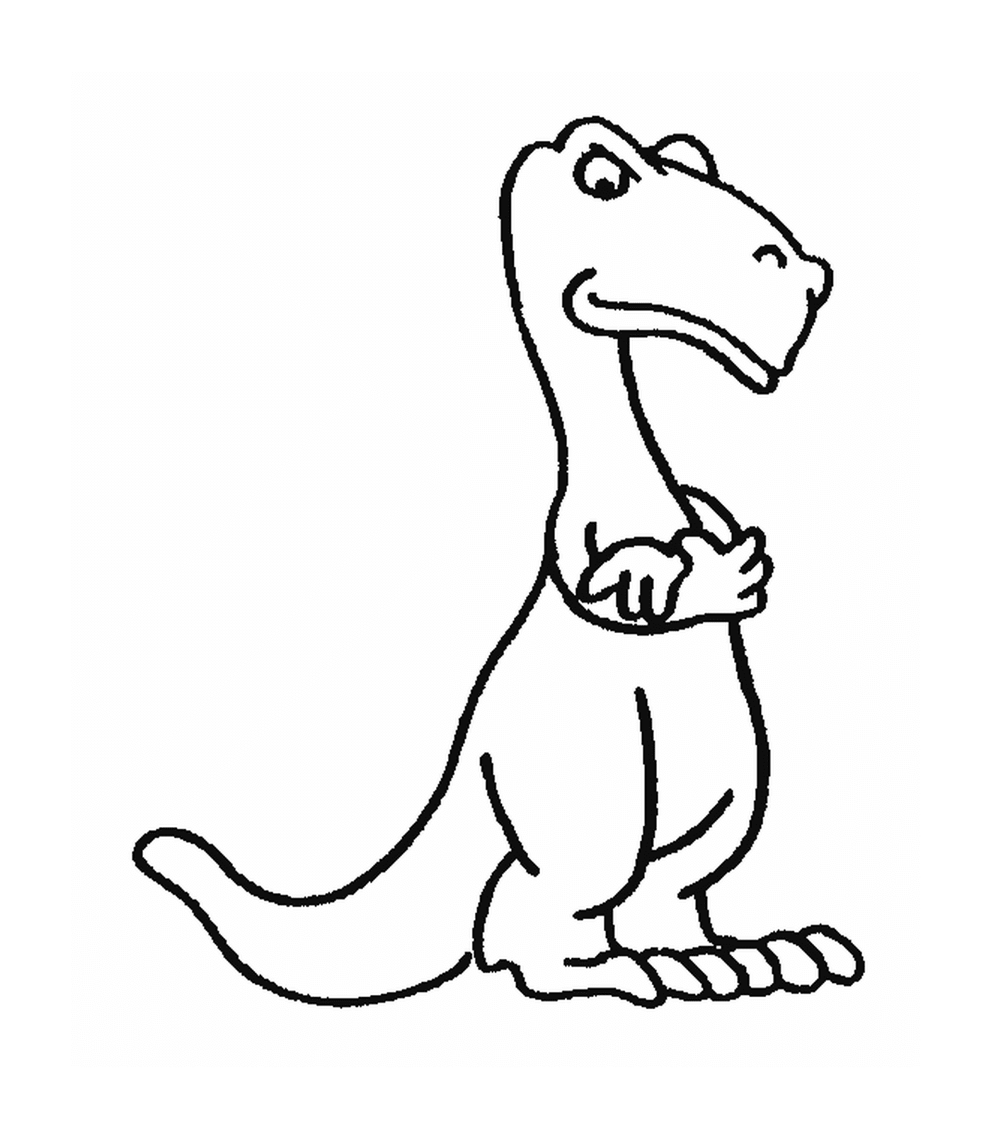  Динозавр с внушительным взглядом 
