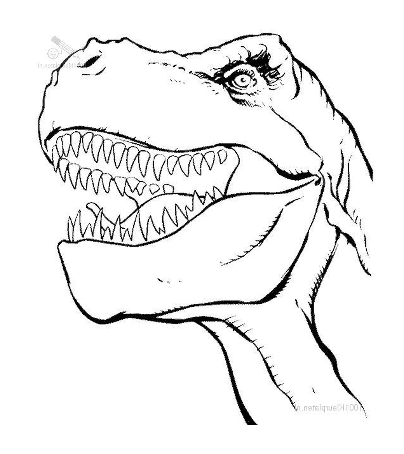  T-Rex con una gran boca abierta 