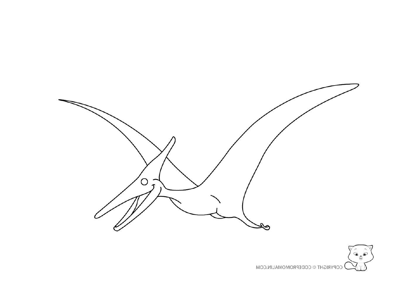  Pterodactylus в полете 