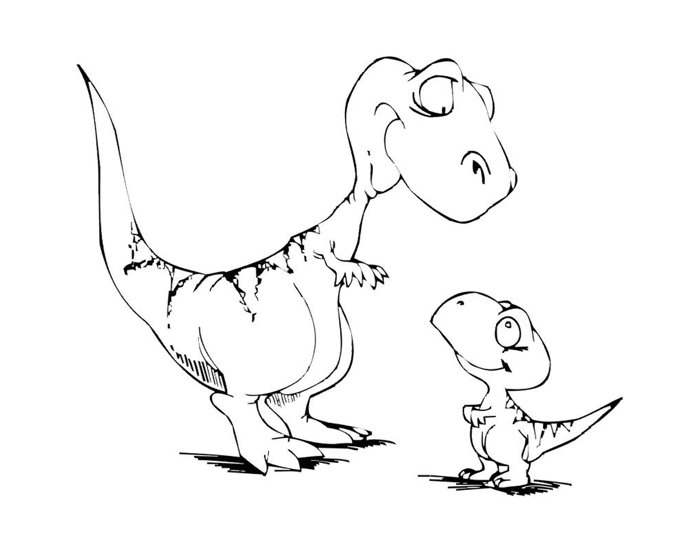  Zwei Dinosaurier 
