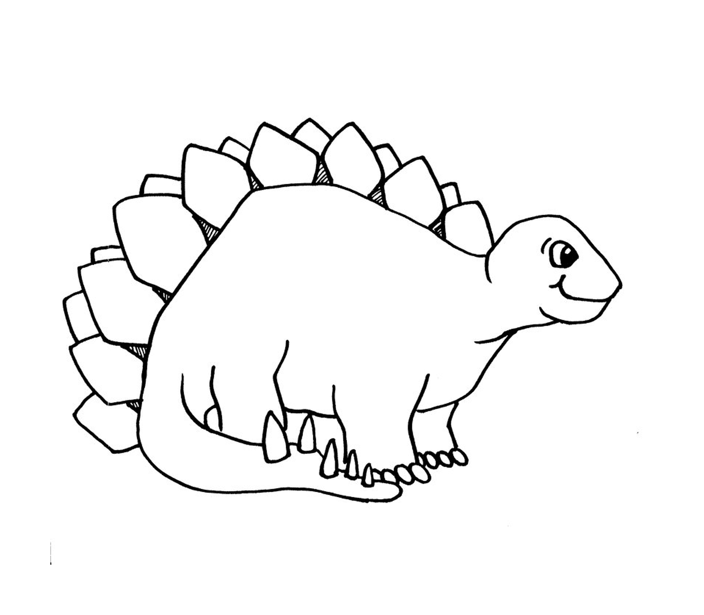  A stegosaurus 