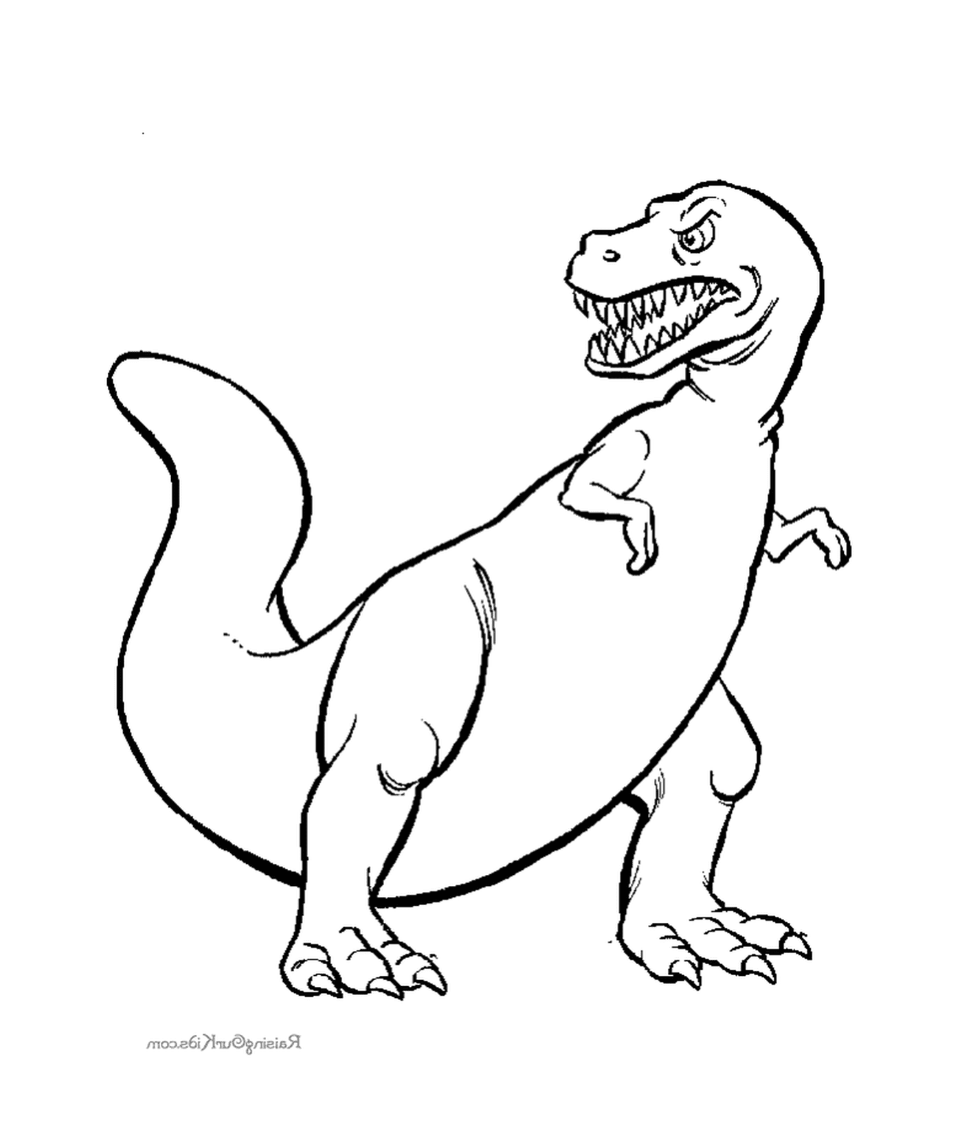  Нарисованный динозавр 