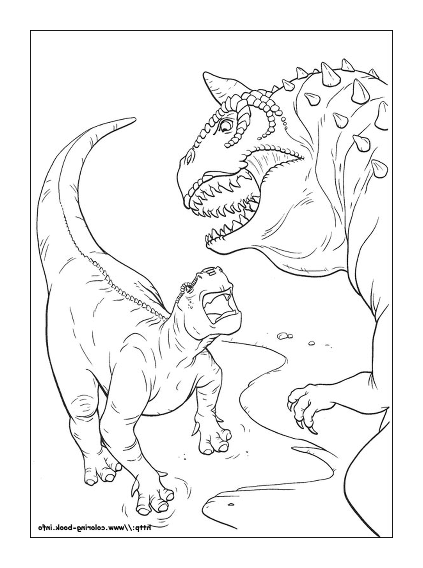  Zwei Dinosaurier 