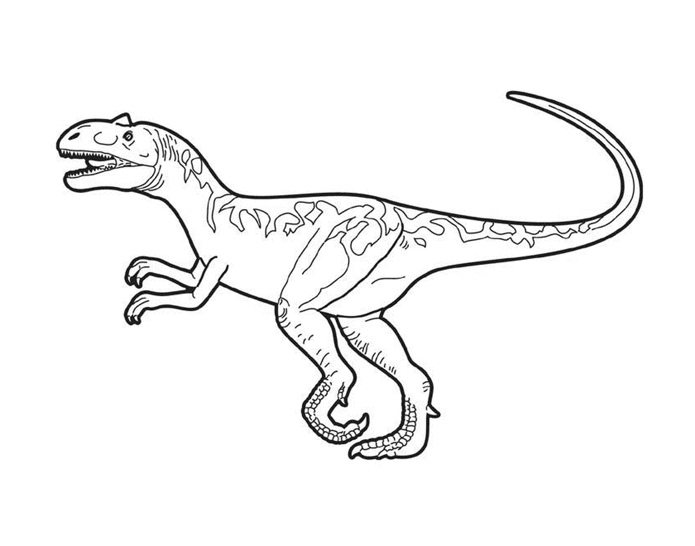  Ein laufendes Velociraptor 