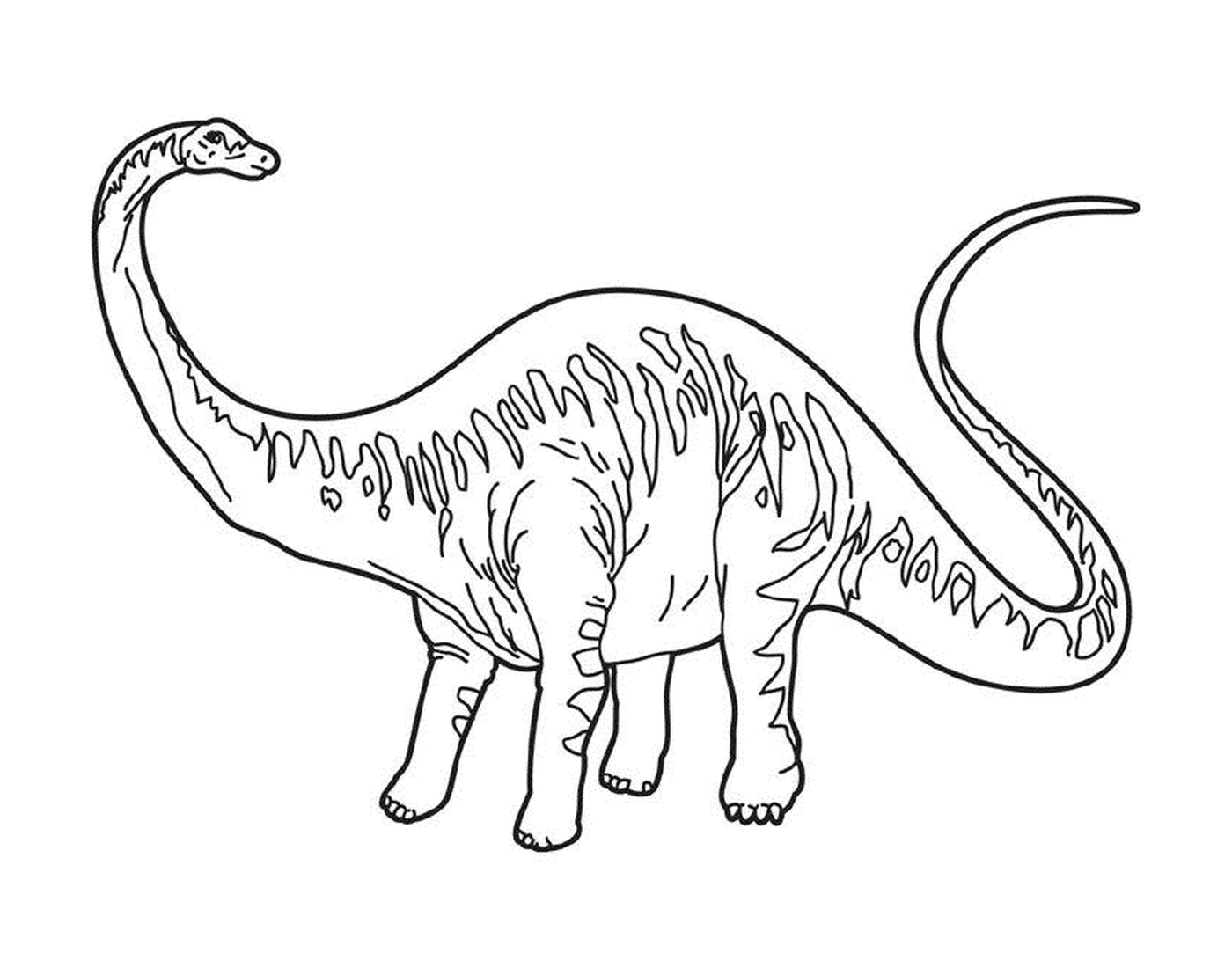  A dinosaur in a field 
