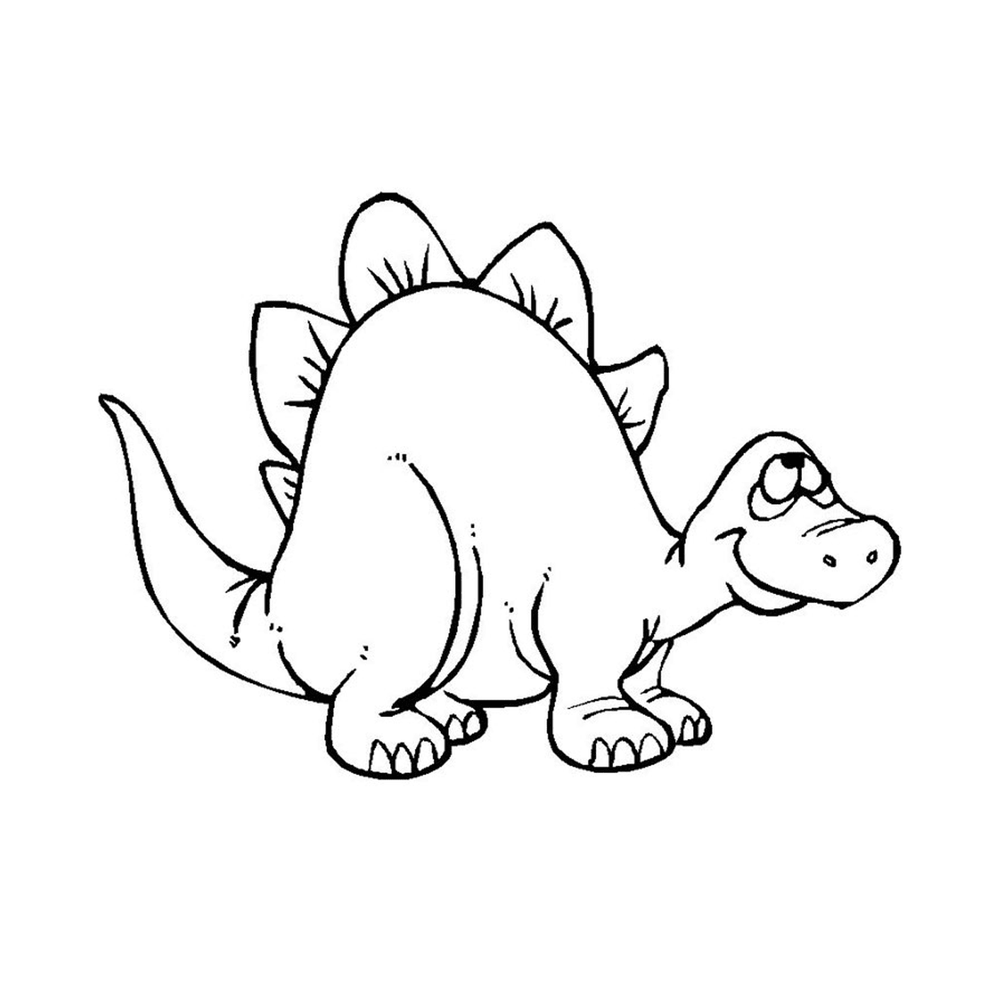  Uno stegosauro 