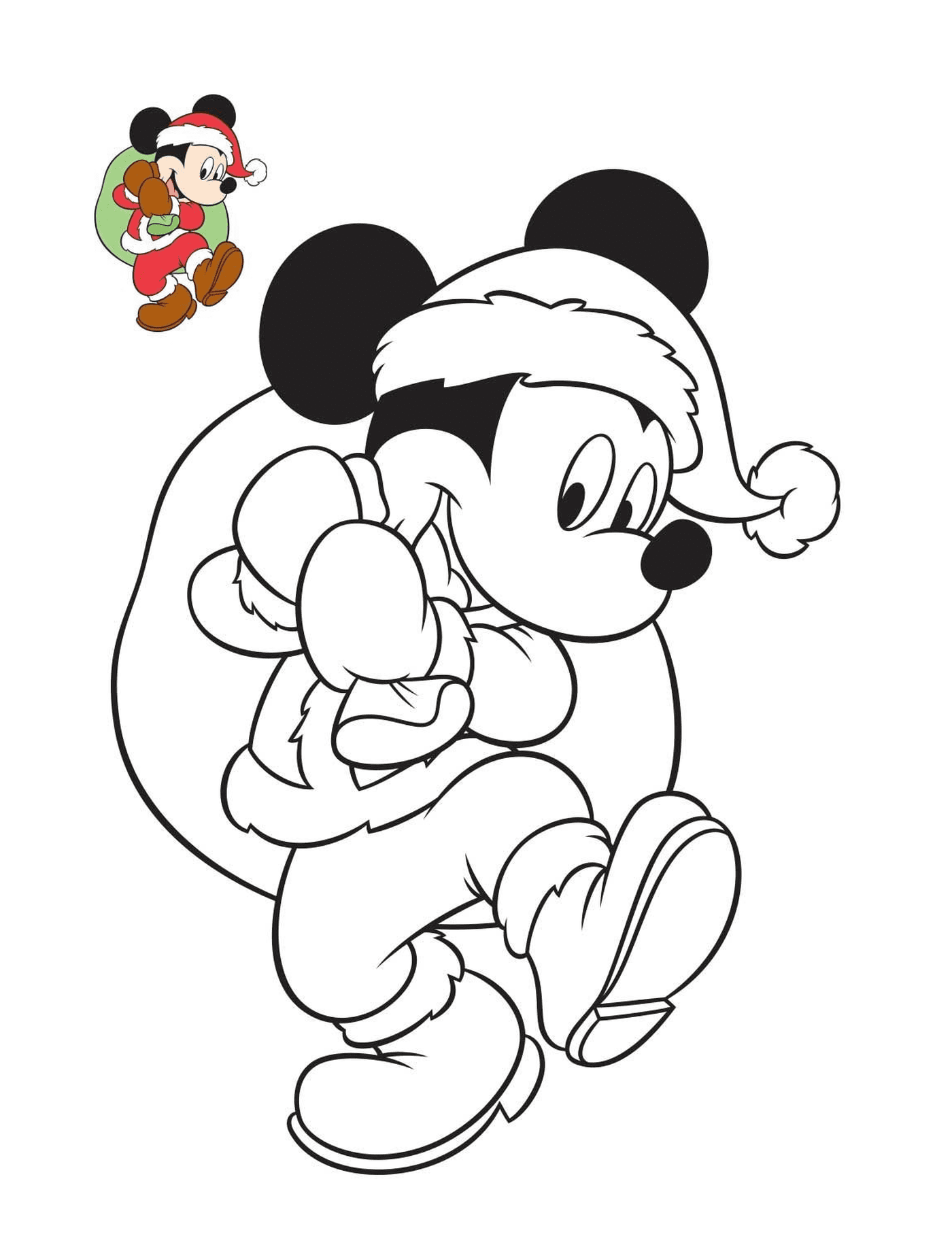  Mickey juega a Papá Noel 