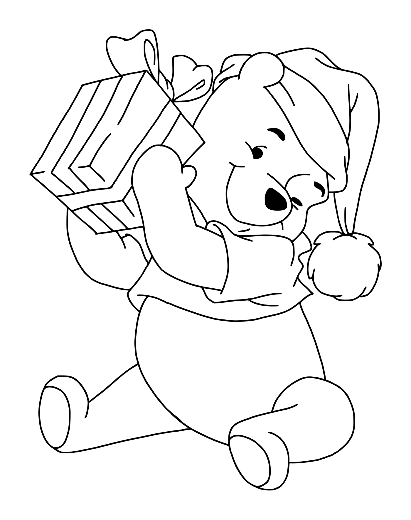 Winnie with a gift 