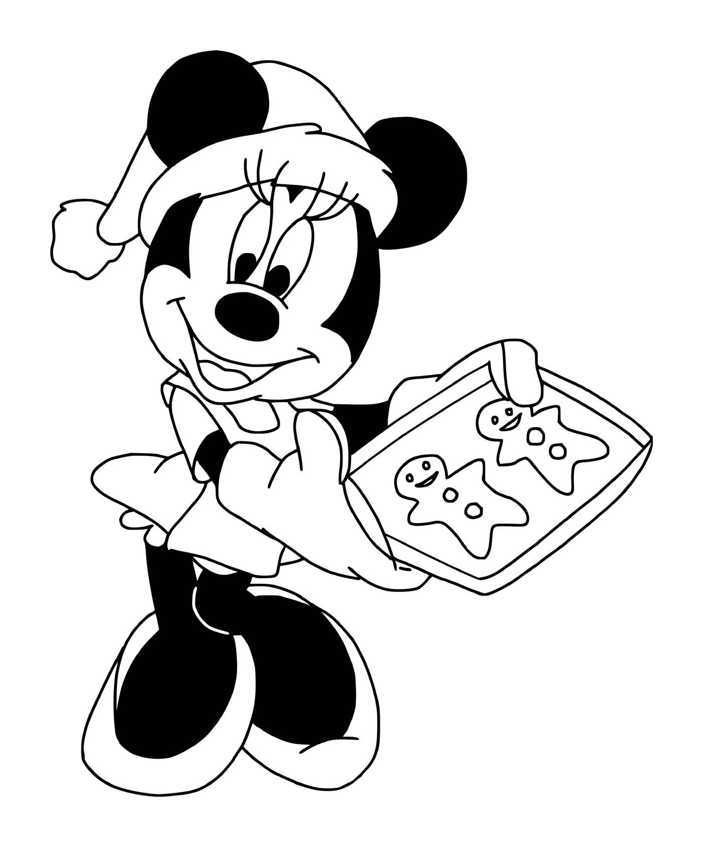  Minnie with gingerbread biscuits 