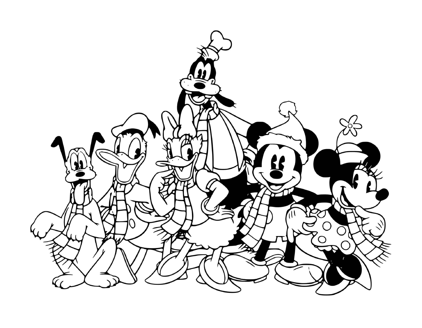  Mickey and friends in group 