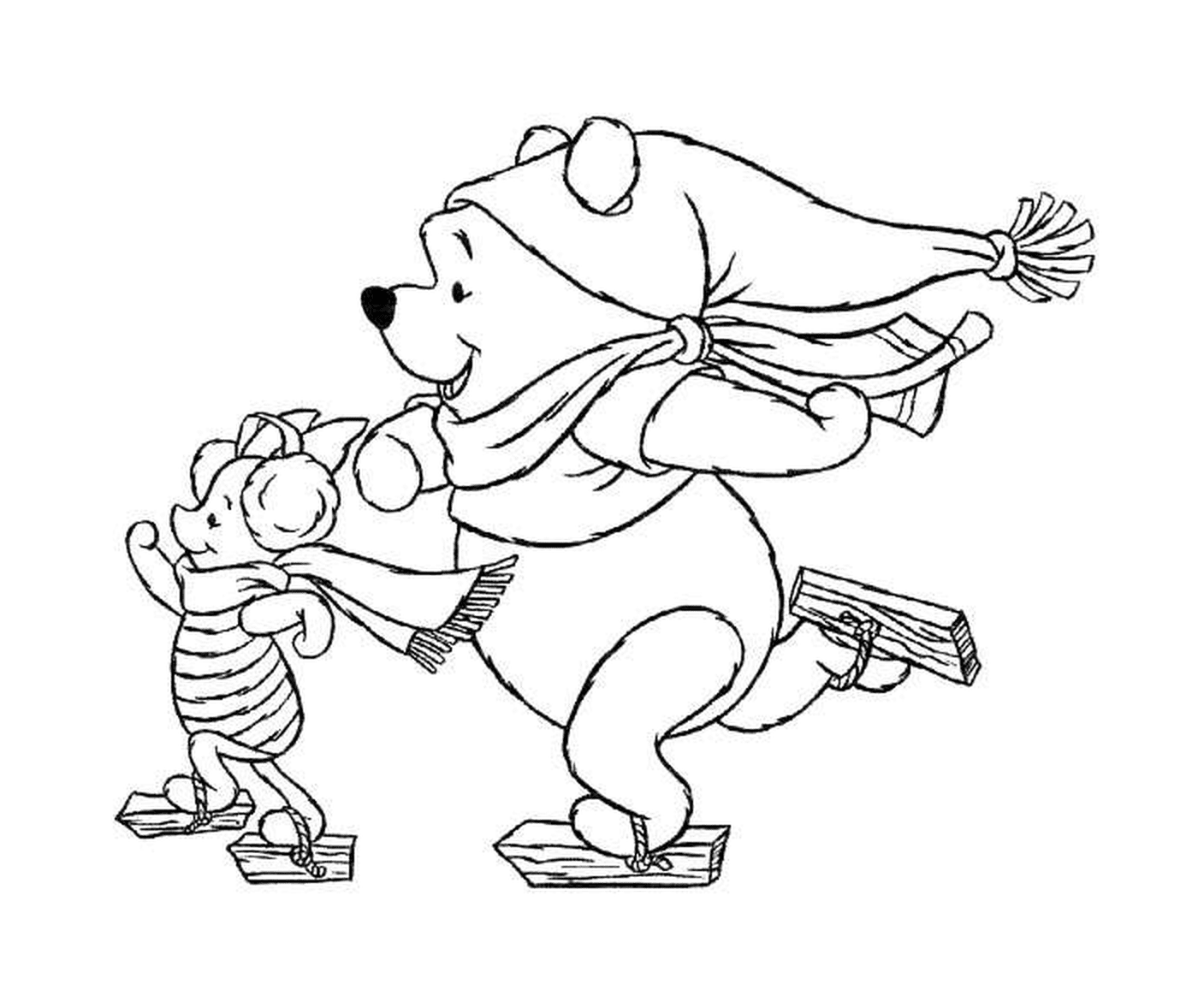  Winnie the bear and Porcinet 