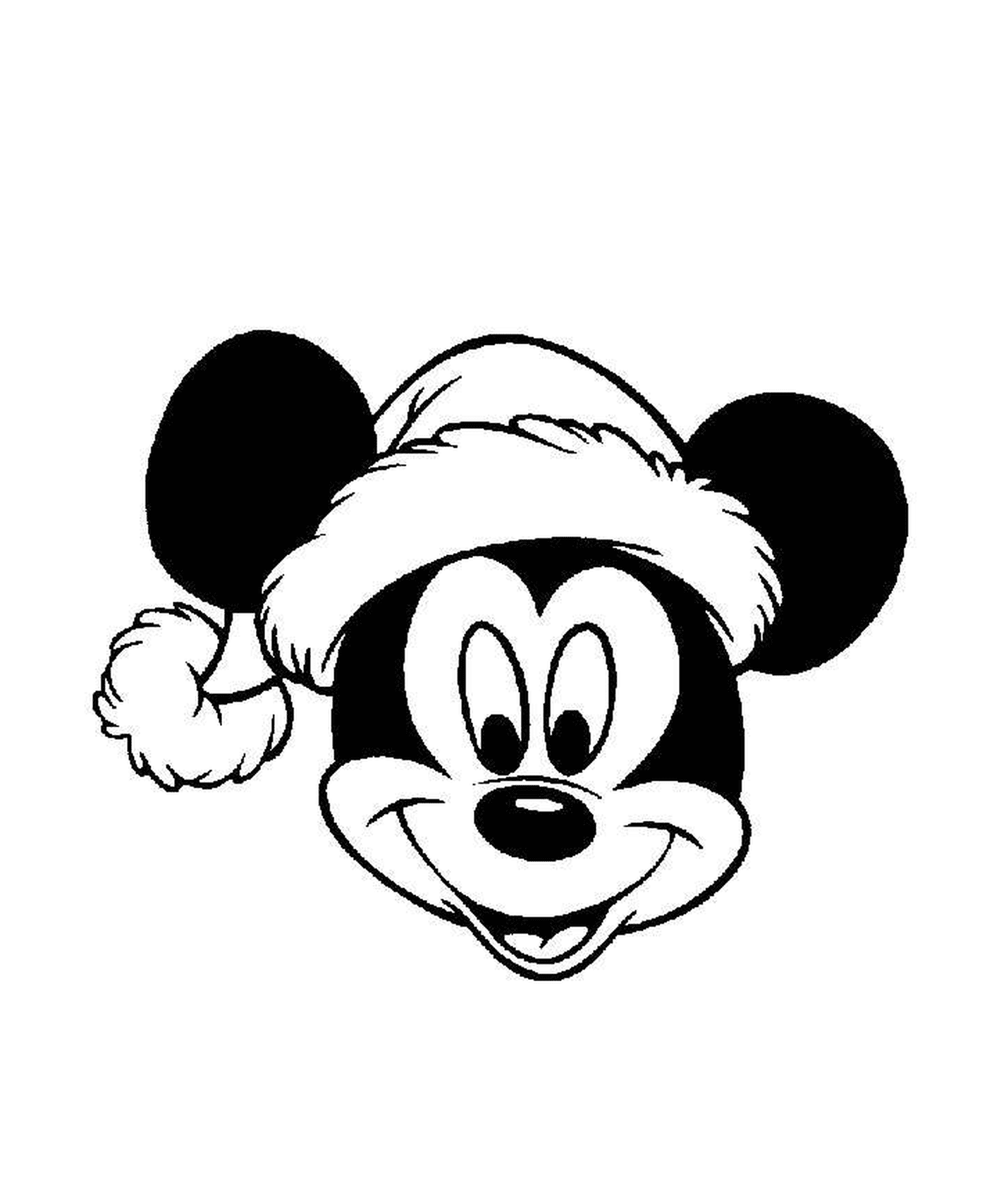  Mickey with Santa hat 