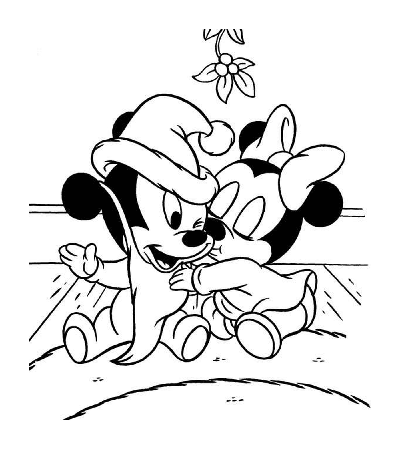  Mickey and Minnie Mouse 