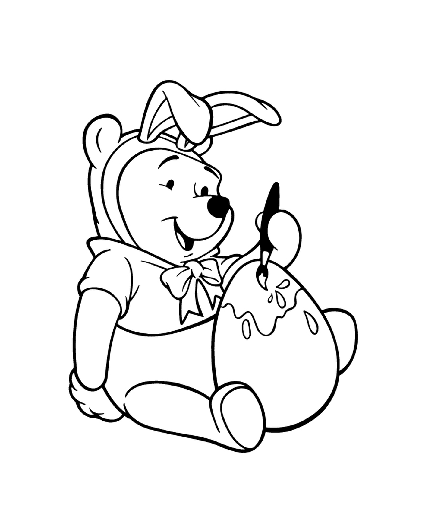  Winnie traje de conejo caca 
