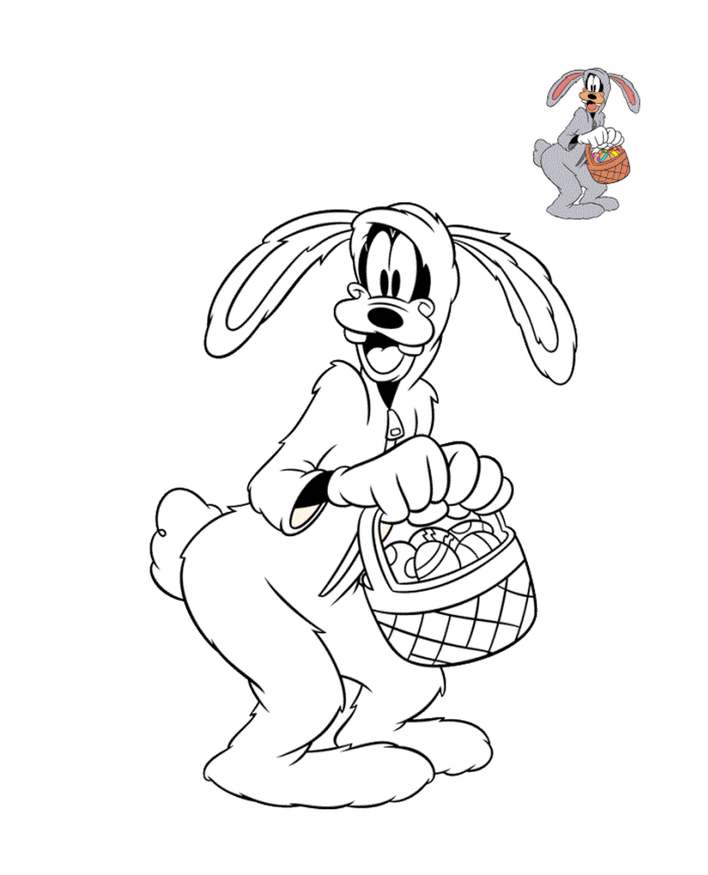  basket rabbit Easter eggs 