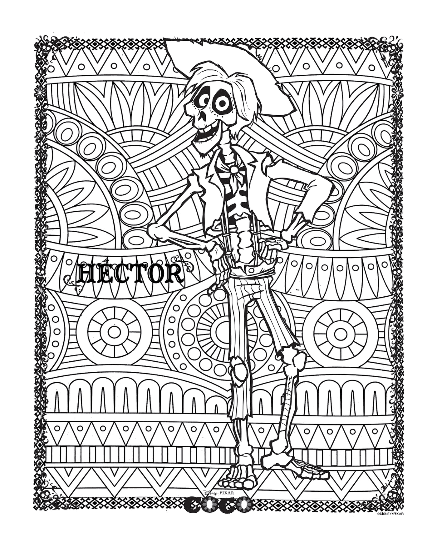  Hector of Coco in a mandala 