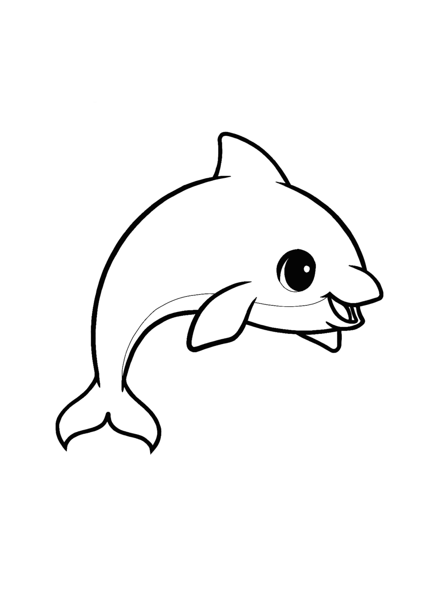  Un adorable delfín kawaii 