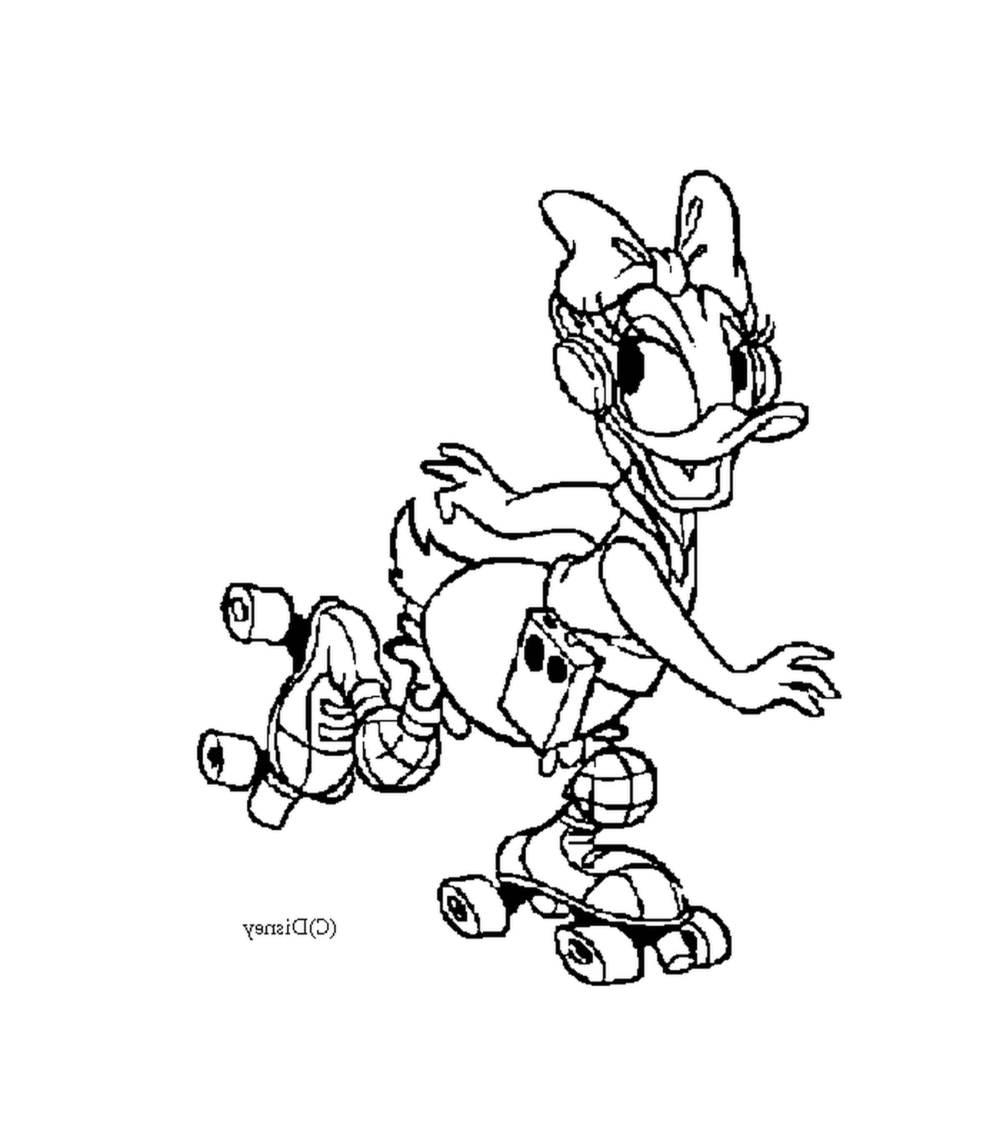  Daisy skates while listening to music 